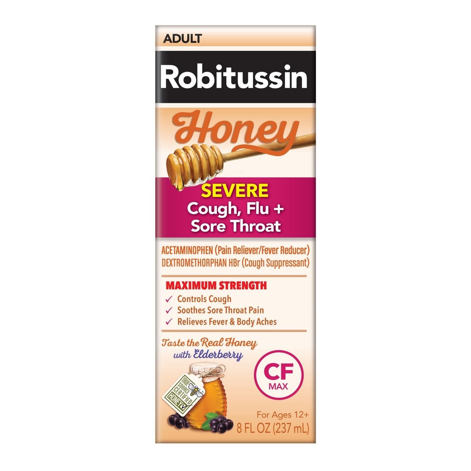Robitussin Honey CF Max Day Adult Syrup (8 oz)
