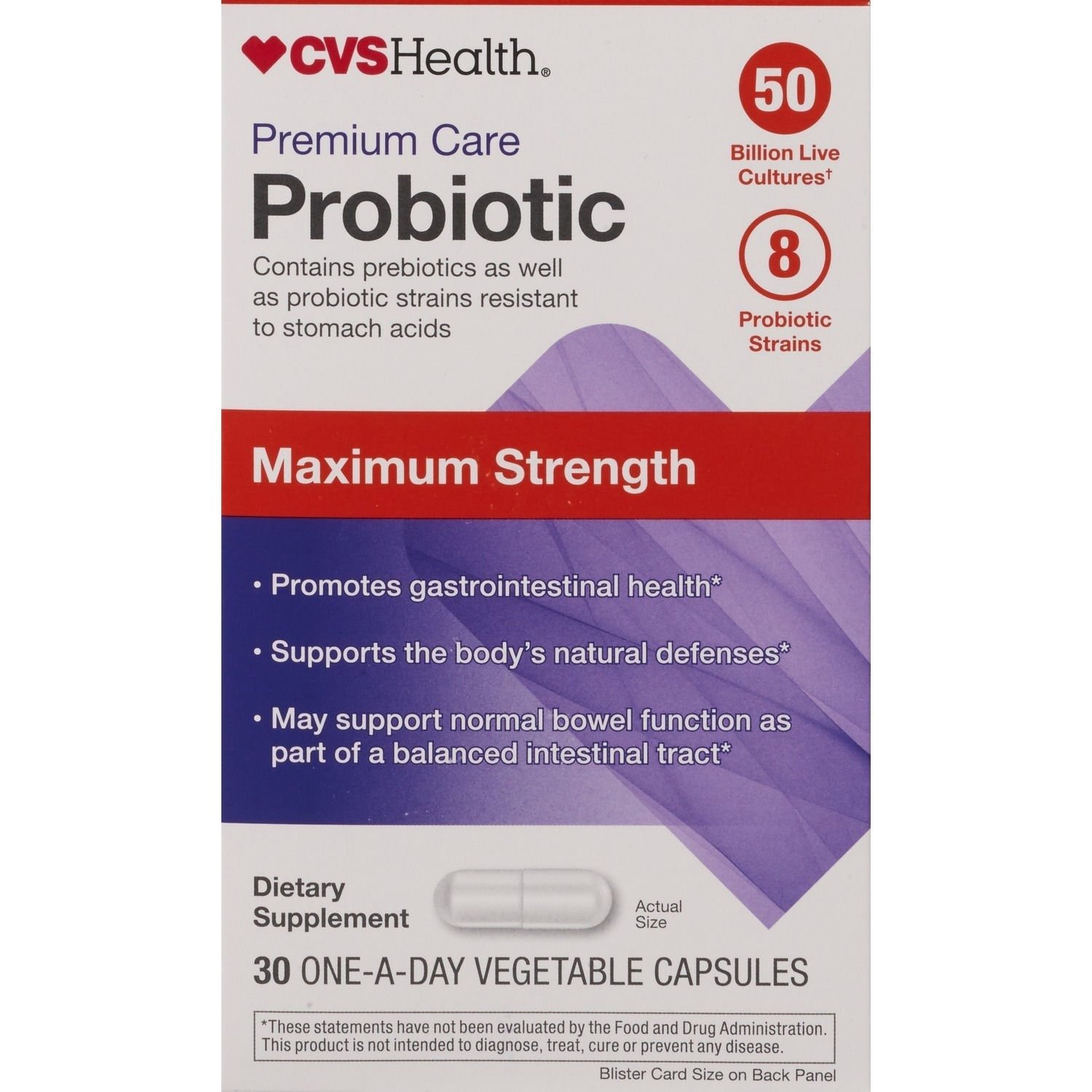 Ultra Strength Probiotic One A Day Vegetable Capsules 30 Count Exp 06/20