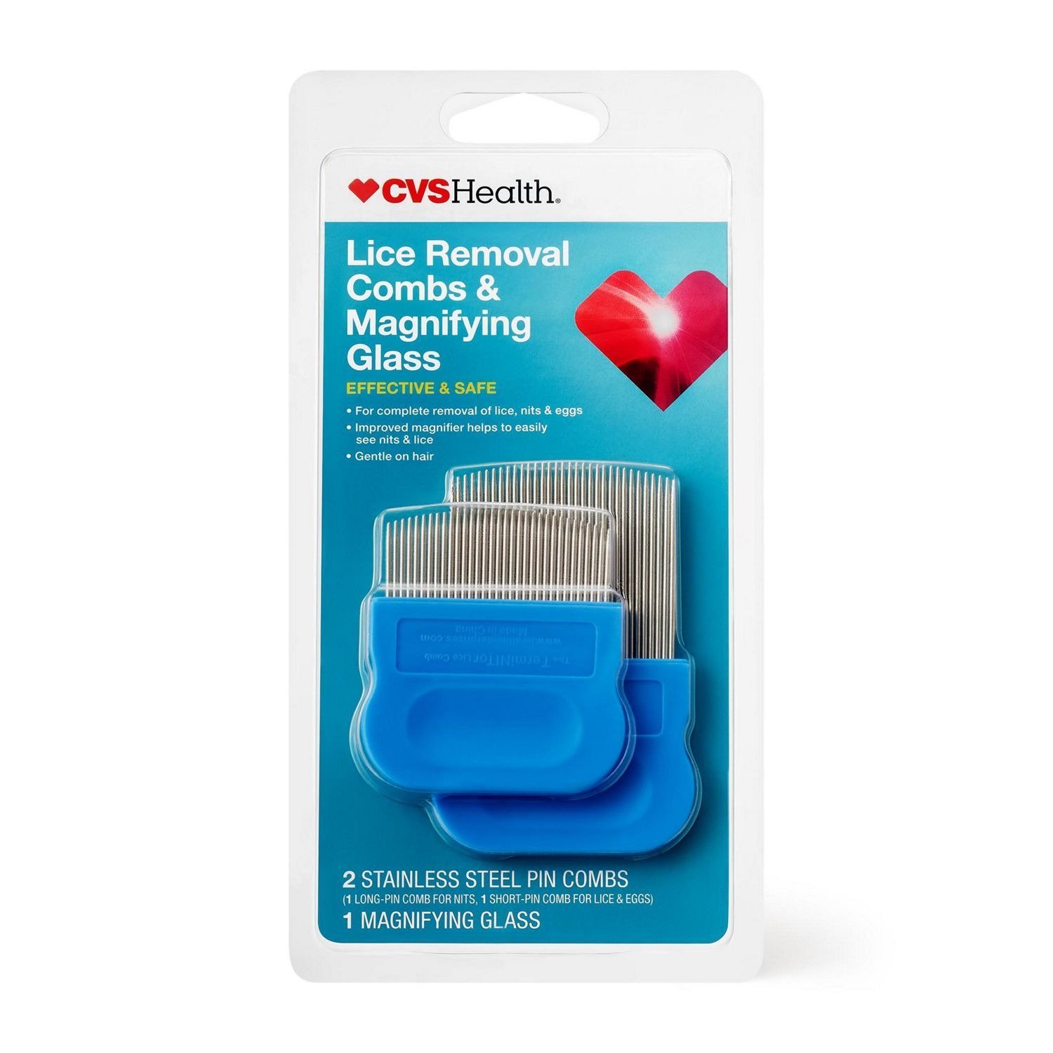 Cvs Pharmacy Lice Removal Combs & Magnifying Glass Removal Lice,eggs, & Nits