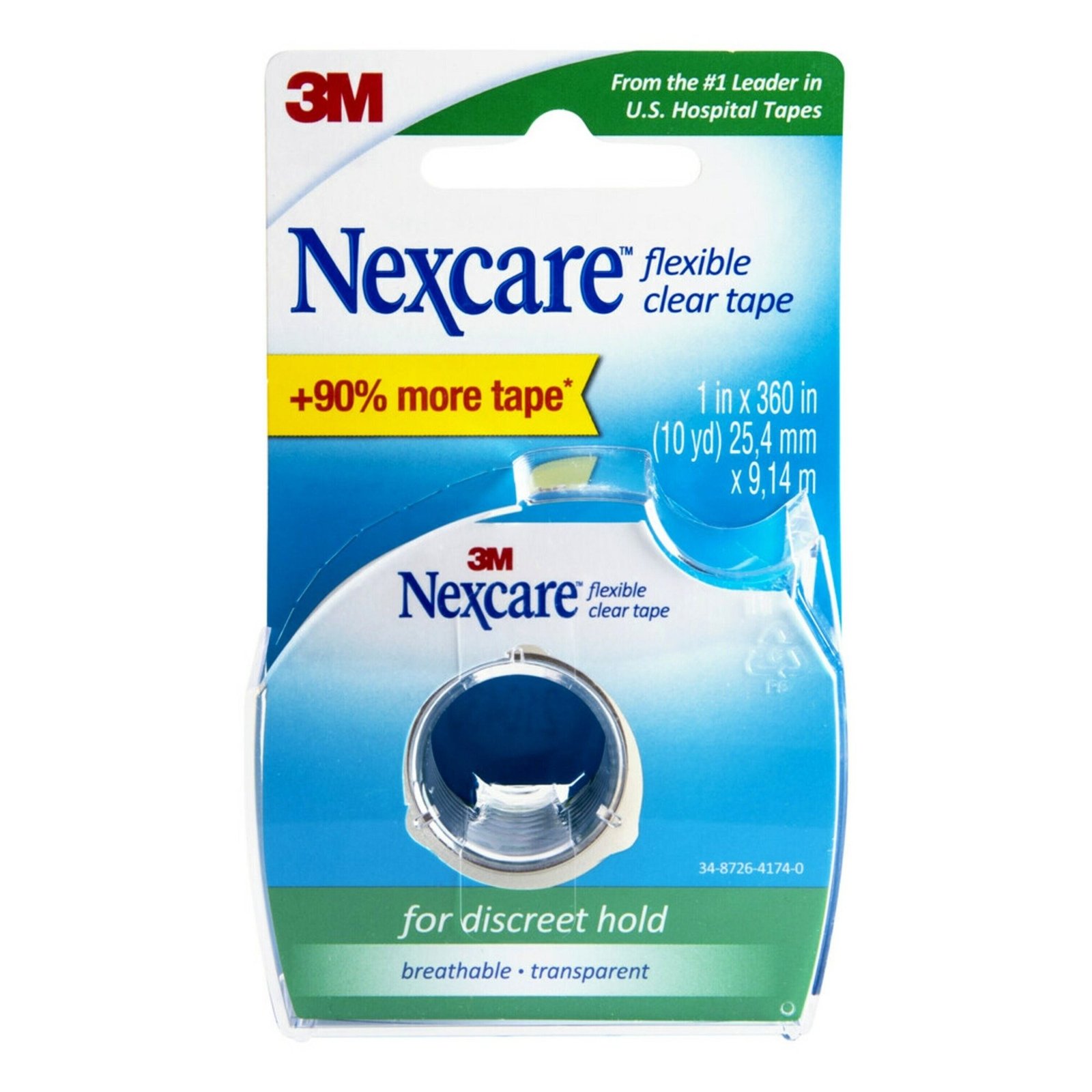 Nexcare Flexible Clear First Aid Tape (1 roll)