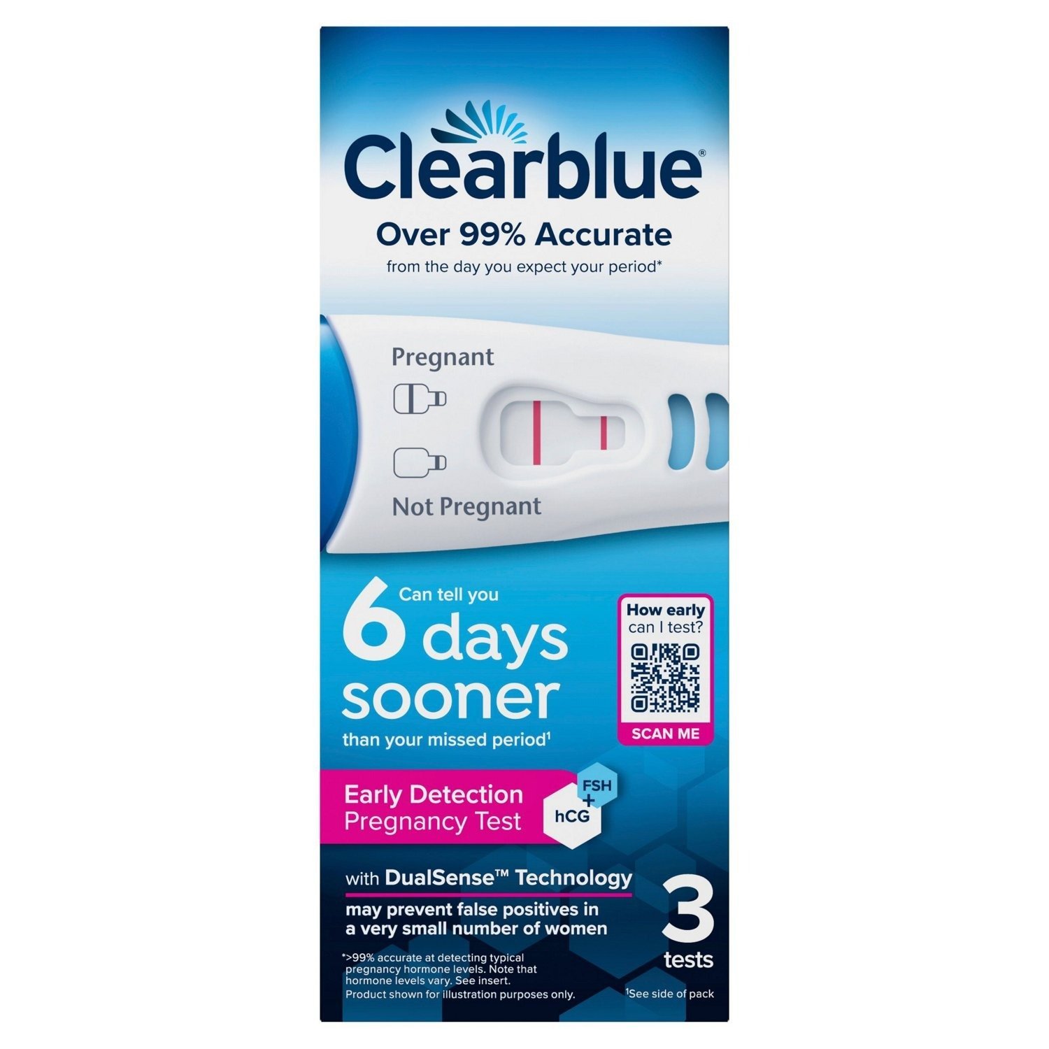 Clearblue Early Detection Pregnancy Test - 3ct