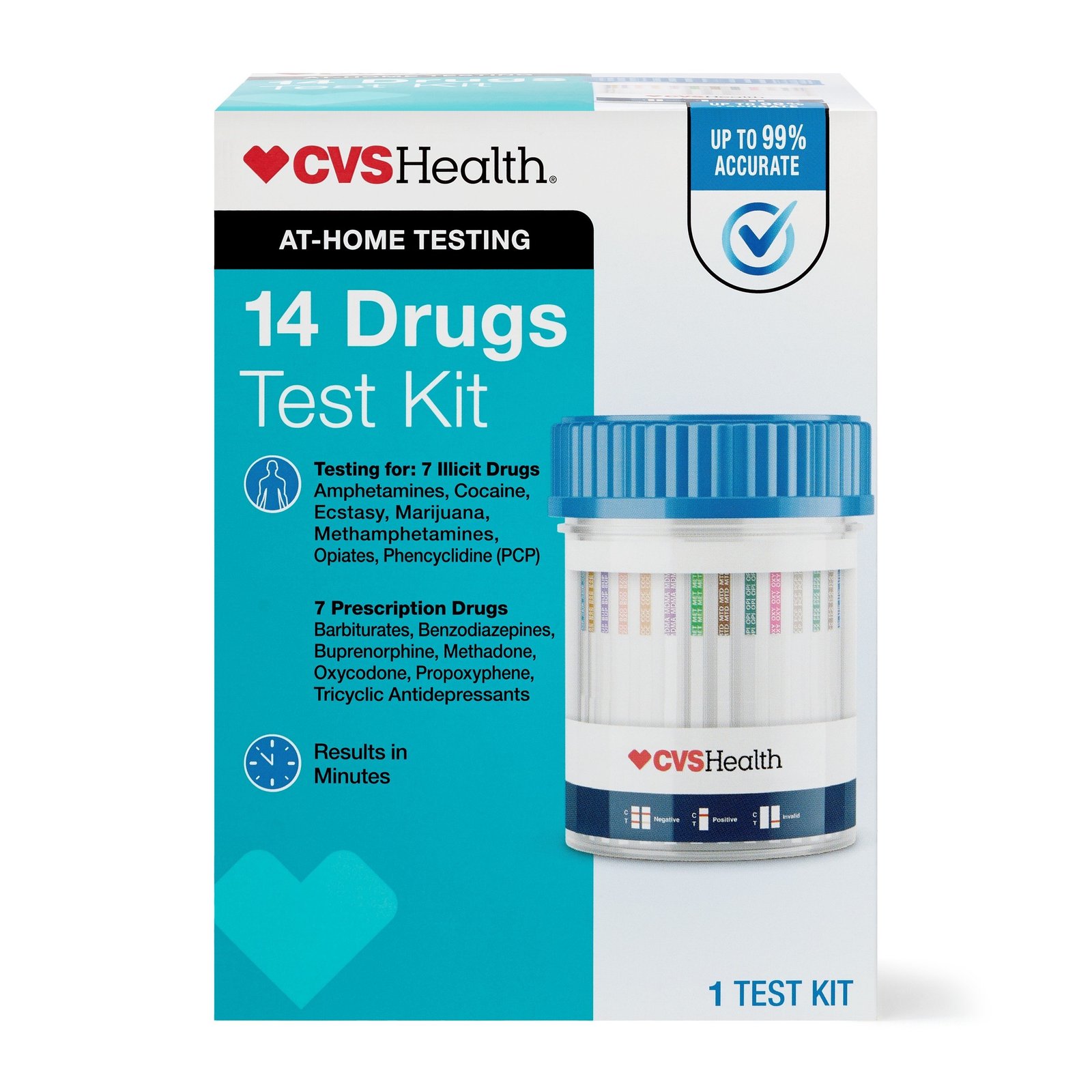 CVS Health At-Home Testing 14 Drugs Test Kit (1 Test Kit)