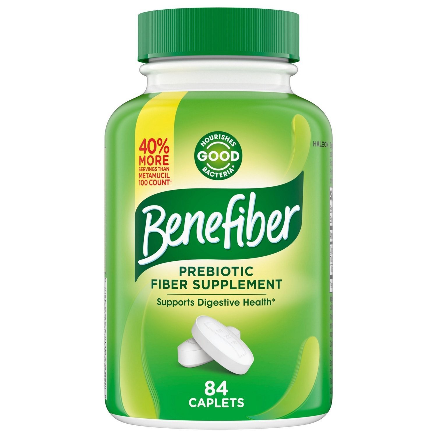 Benefiber Prebiotic GLP-1 Friendly Fiber Supplement Caplets - 84ct